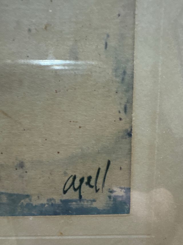 Lámina Agell enmarcada