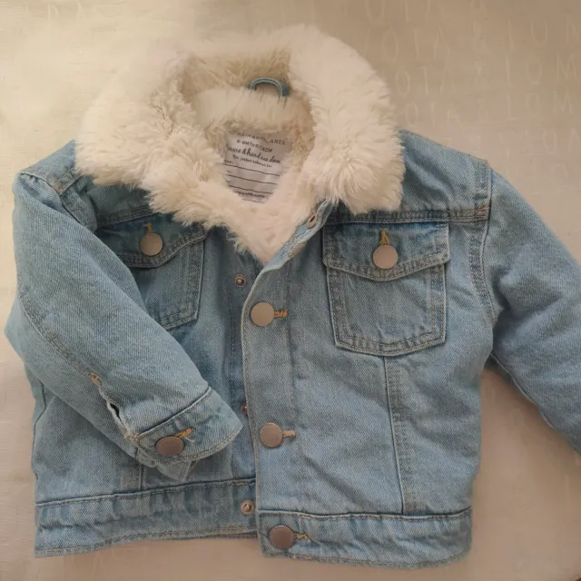 Cazadora vaquera bebé pelo 6-9 meses