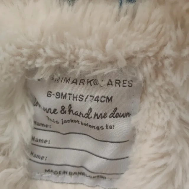 Cazadora vaquera bebé pelo 6-9 meses