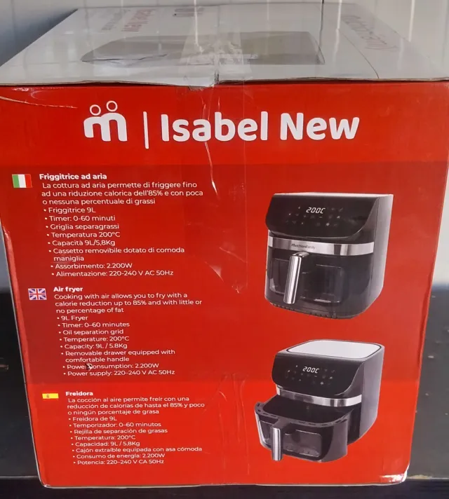 Friggitrice ad aria Melchioni Isabel New 9L