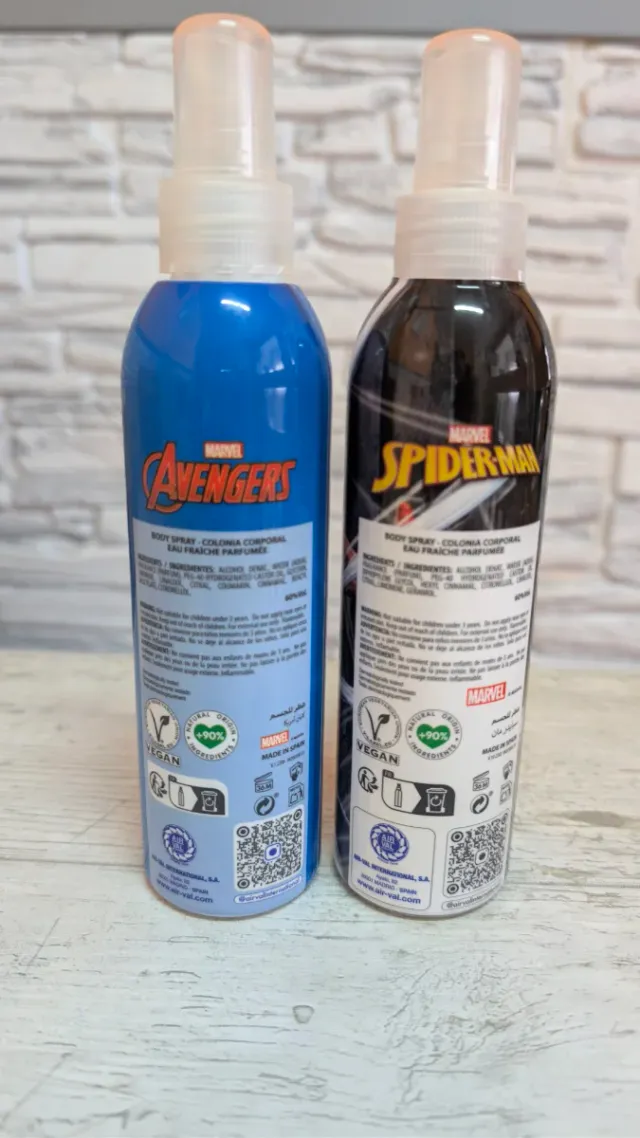 Perfumes Avengers y Spiderman 200ml