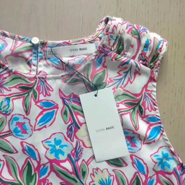 Blusa Sfera Estampada Talla L.