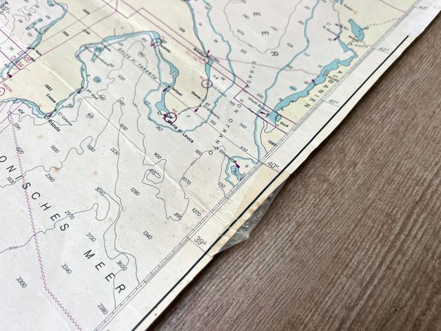 Carta náutica mar Mediterráneo Occidental 1982