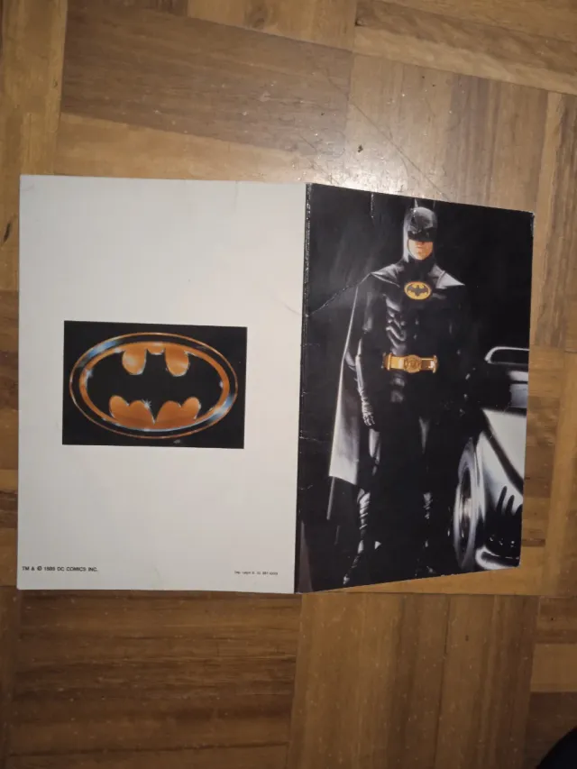 Postal desplegable Bátman película 1989.