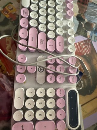 Teclado Mecánico Pink & White