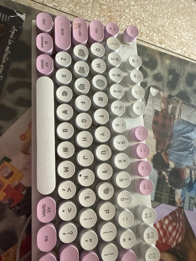 Teclado Mecánico Pink & White