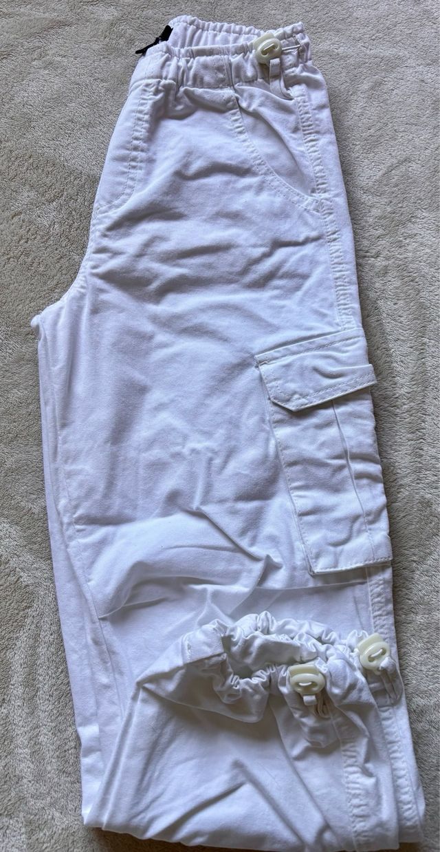 Cargo bianchi ragazza taglia S