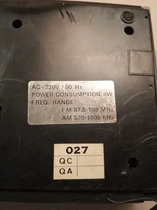 Radiodespertador Oskar Años 80 Beige/Gris