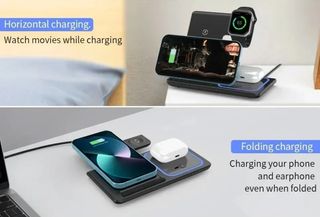 Cargador Inalámbrico 3 en 1 Plegable