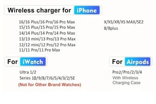 Cargador Inalámbrico 3 en 1 Plegable