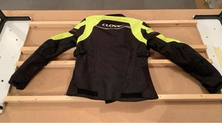 Giacca Moto Nera e Gialla