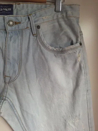 Pantalón vaquero Pull&Bear desgastado hombre