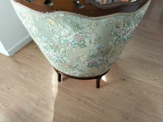 Sillón individual estampado madera