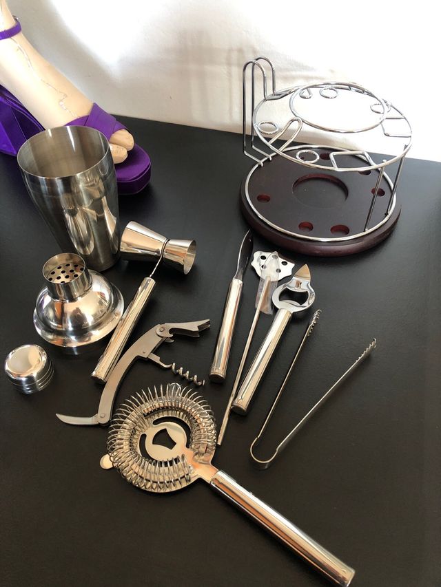 Set Coctelería Bartender Metal NUEVO