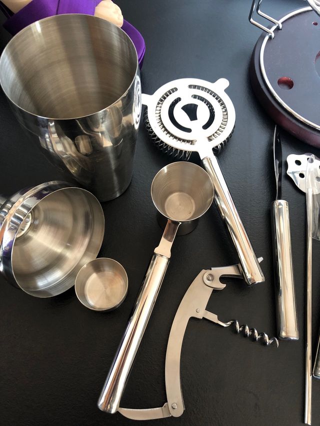 Set Coctelería Bartender Metal NUEVO