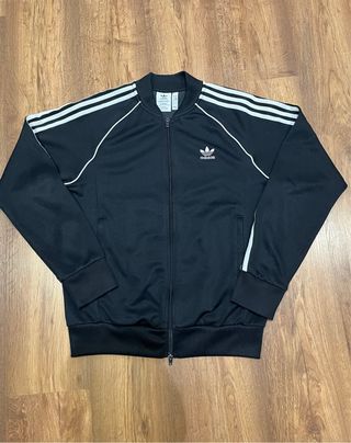 Sudadera Adidas Negra y Blanca