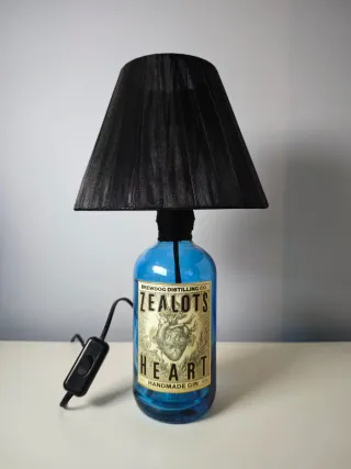 Lampada artigianale bottiglia Zealots Heart