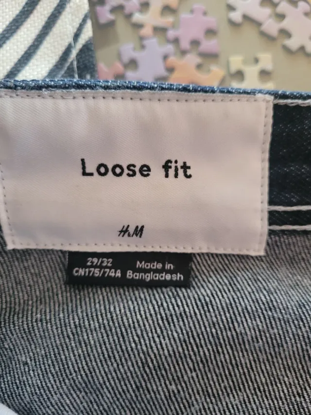 Pantalón H&M Vaquero Hombre Azul