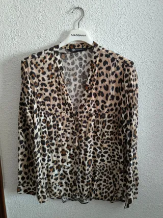Camisa Zara Estampado Leopardo