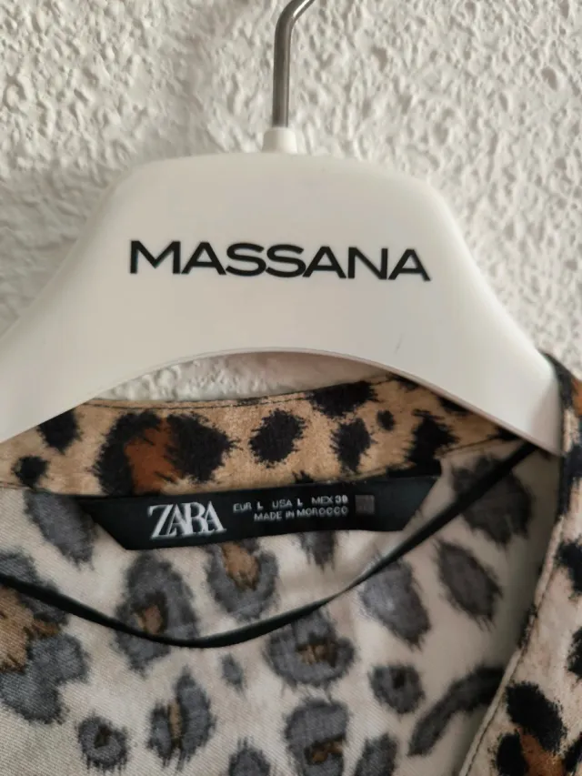 Camisa Zara Estampado Leopardo