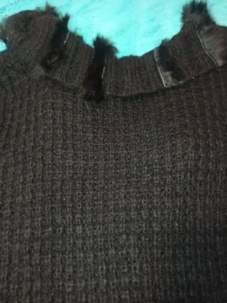 Chaqueta lana con pelo