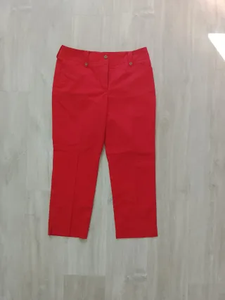 Pantalones vaqueros rojos mujer