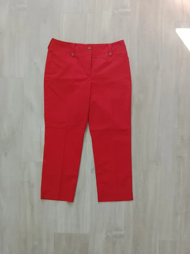 Pantalones vaqueros rojos mujer