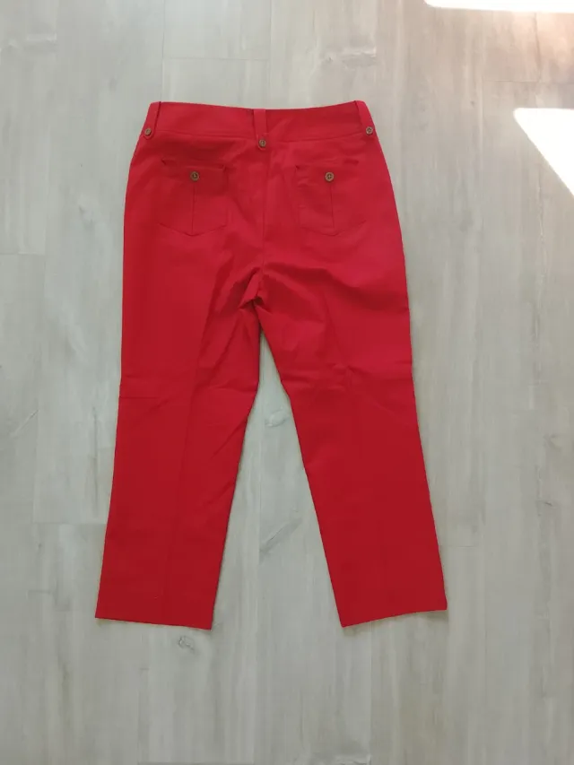 Pantalones vaqueros rojos mujer