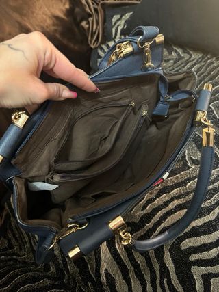 Bolso Tommy Hilfiger Clásico Azul y Blanco