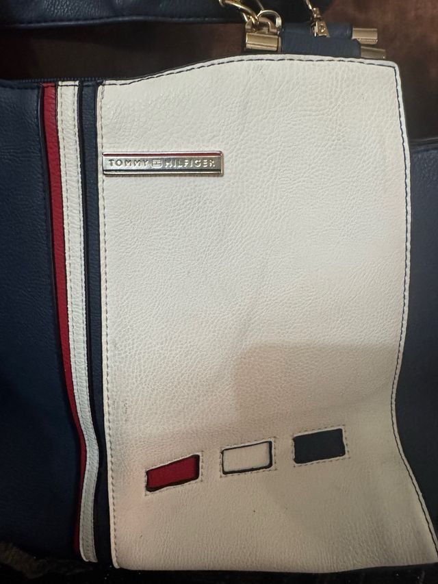 Bolso Tommy Hilfiger Clásico Azul y Blanco