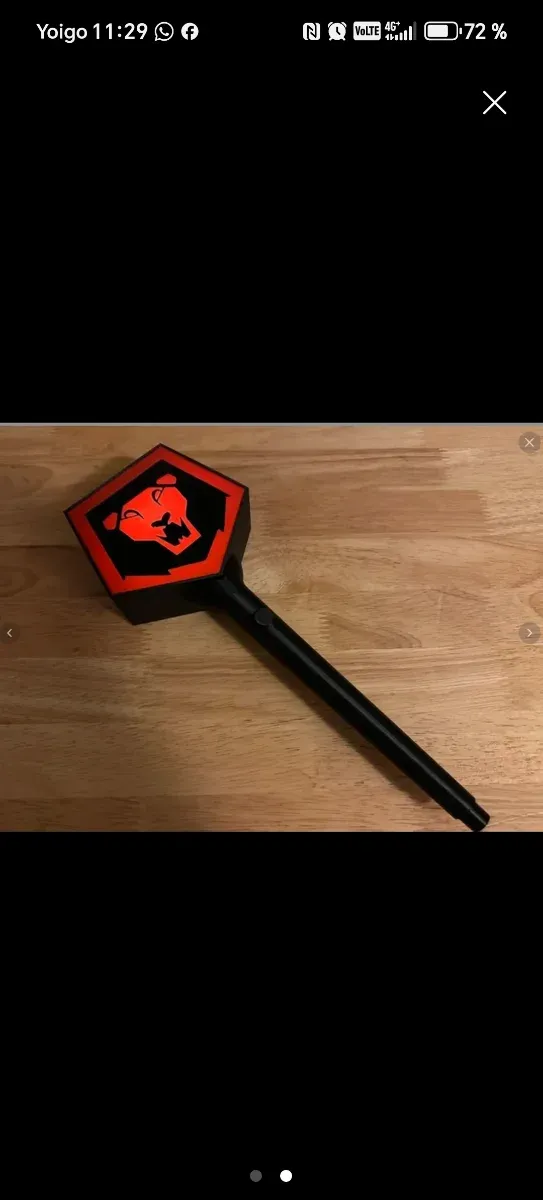 Bastón Saja Boys Iluminado Personalizado