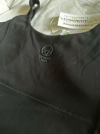 Top negro corsé con relleno Amisu - Nuevo