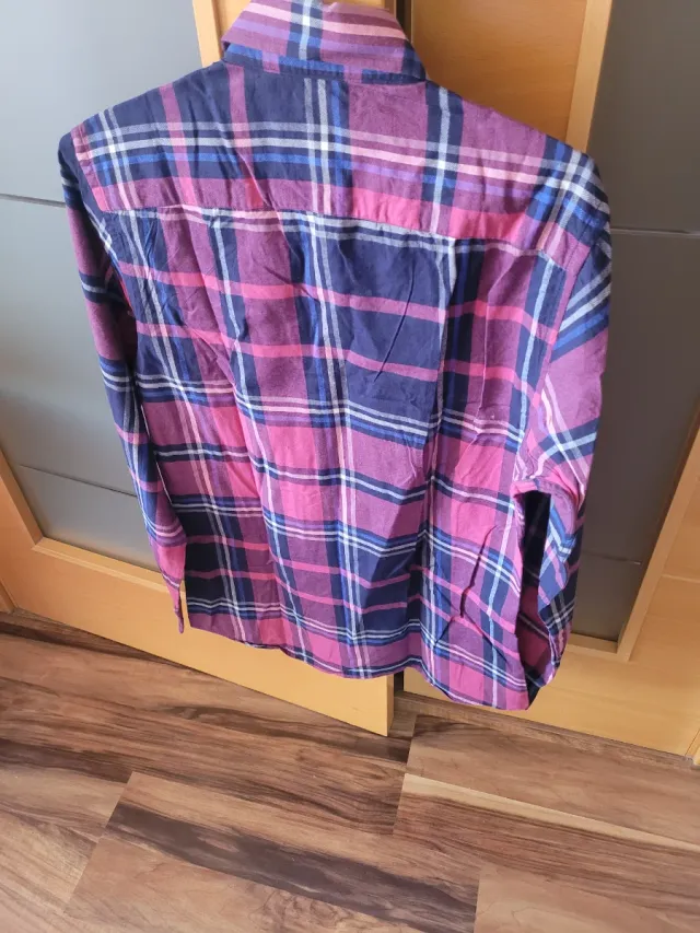 Camisa El Ganso cuadros azul y rosa