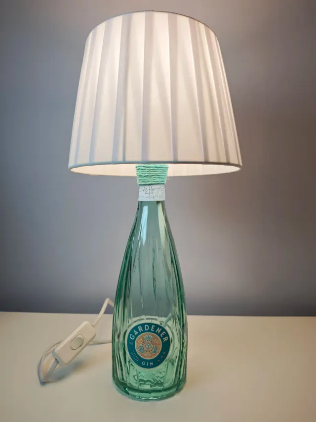 Lampada artigianale bottiglia Gardener Gin