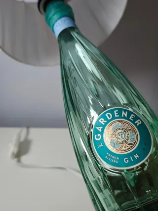 Lampada artigianale bottiglia Gardener Gin
