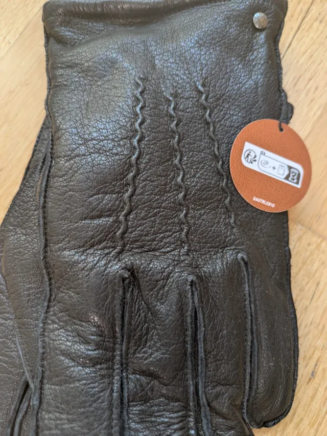 Guantes de Piel Isotoner Talla 9 Hombre nuevo