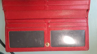 Cartera Carolina Herrera Roja y Dorada