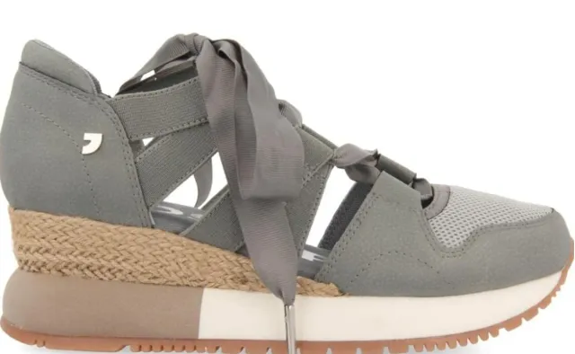 Zapatillas Espadrille Gris Mujer