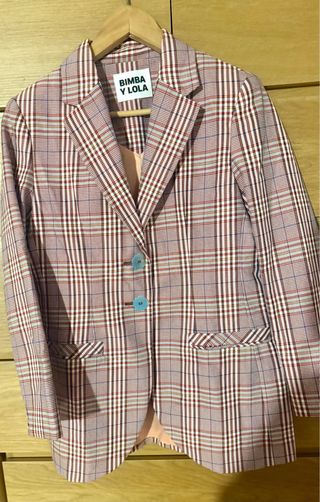 Americana Bimba y Lola cuadros Talla M