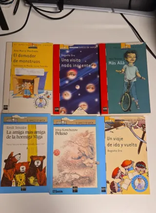 Seis libros de la editorial: Barco de vapor