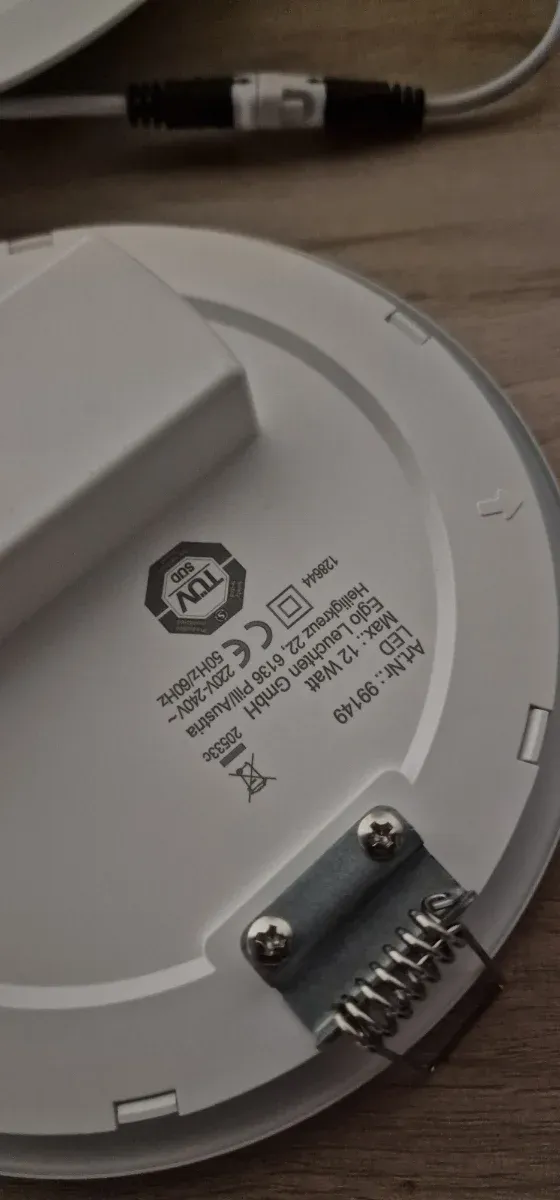 Plafón LED redondo 12W para pasillo