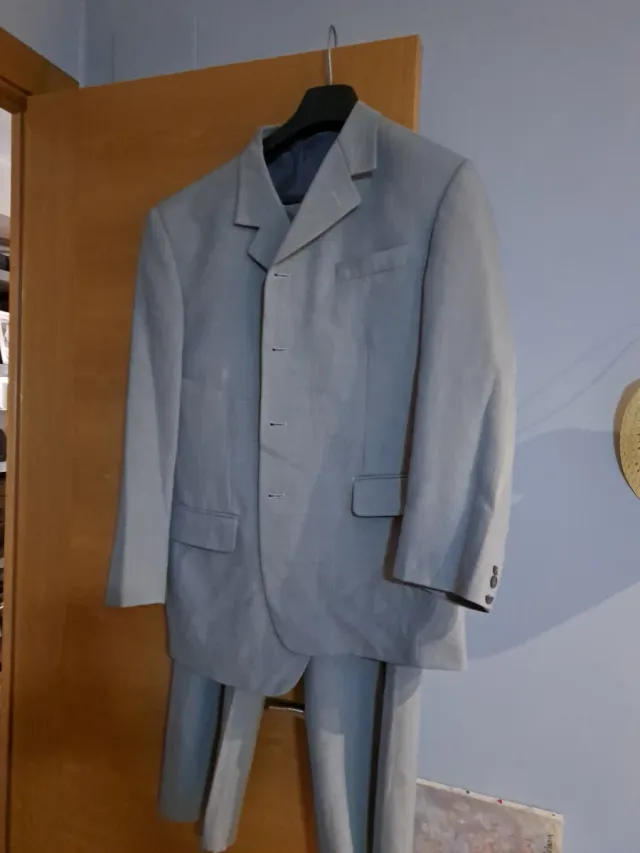 Traje de chaqueta gris caballero