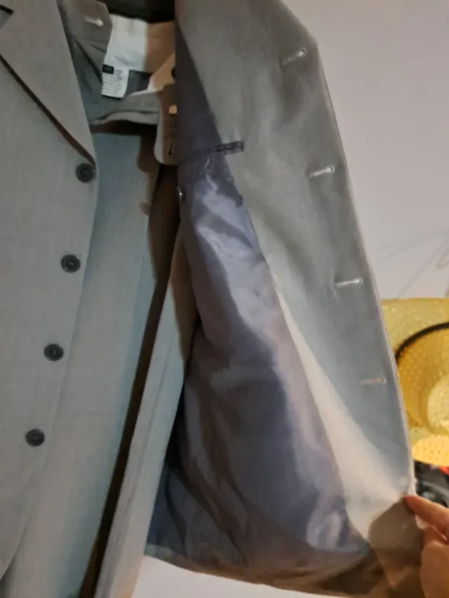 Traje de chaqueta gris caballero