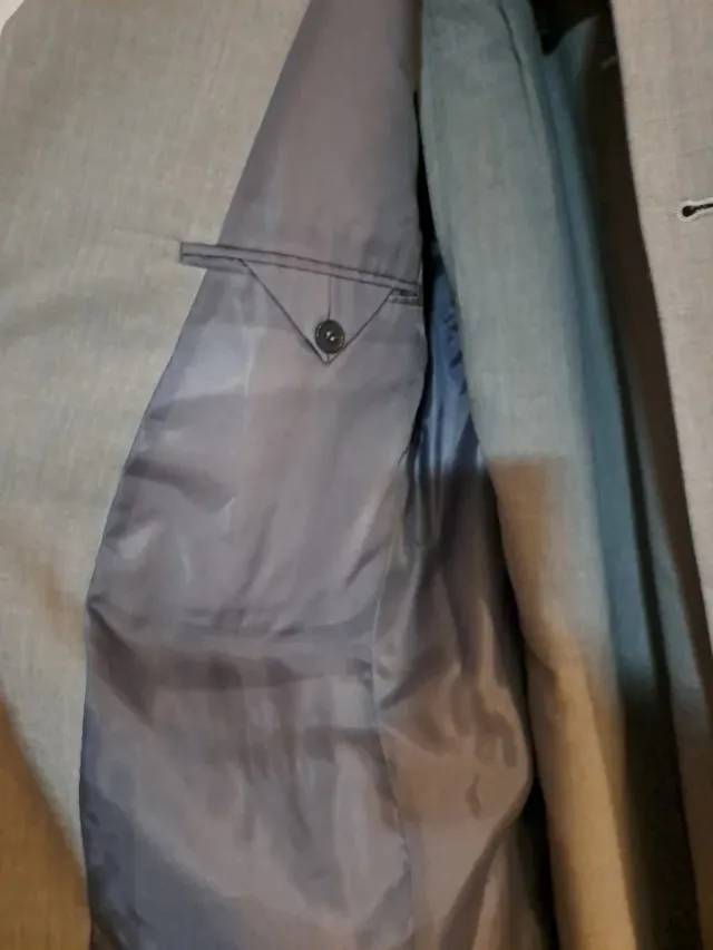 Traje de chaqueta gris caballero