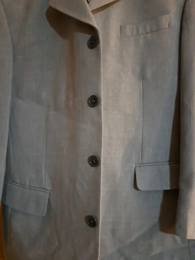 Traje de chaqueta gris caballero