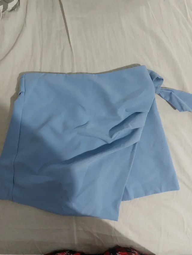 Falda pantalón azul Stradivarius