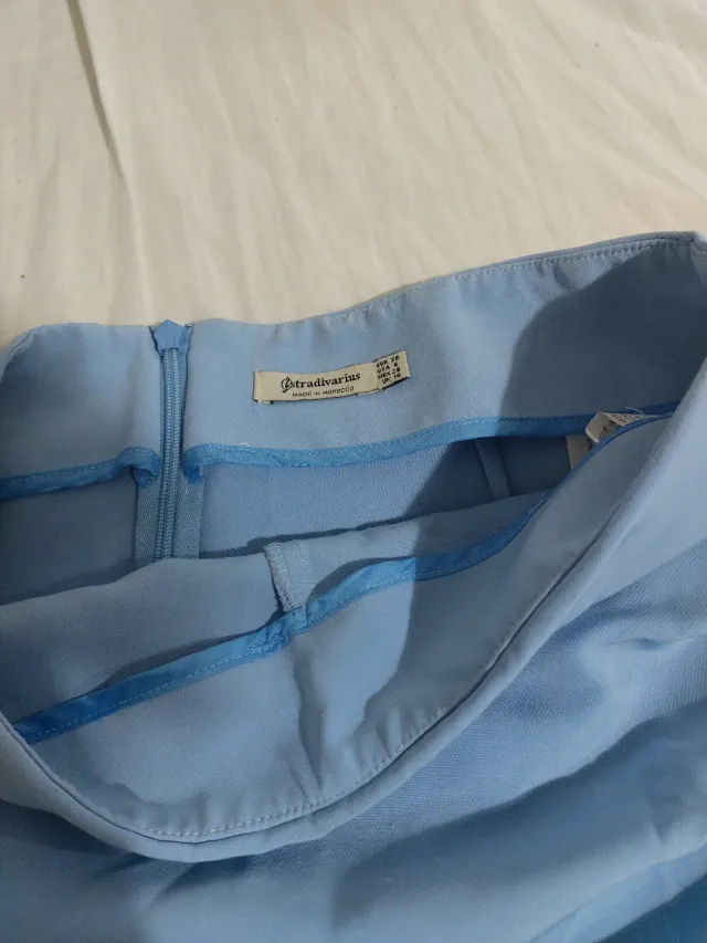 Falda pantalón azul Stradivarius
