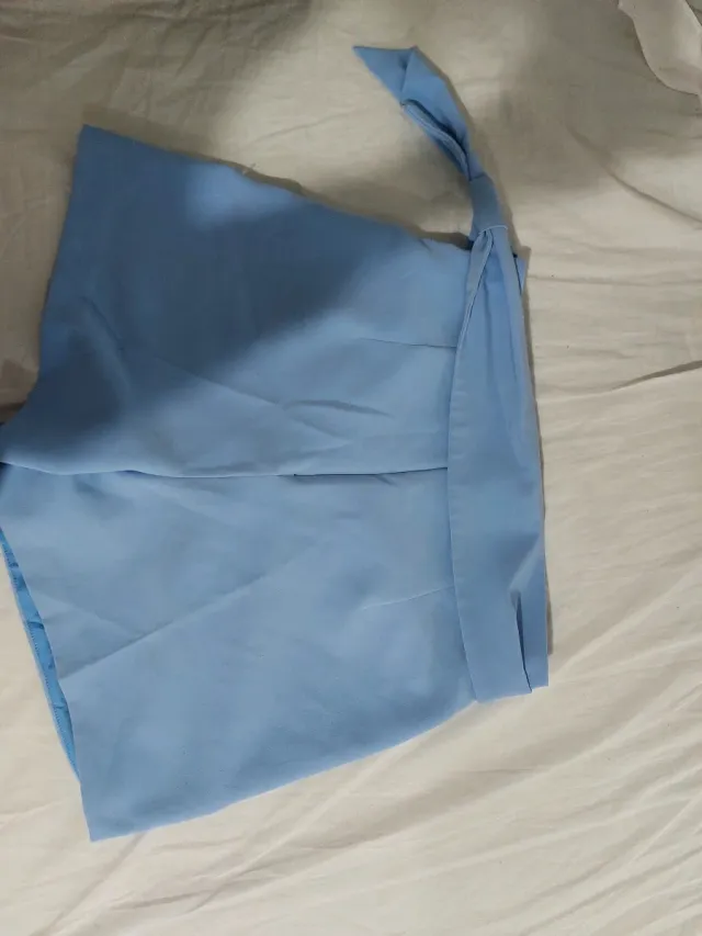 Falda pantalón azul Stradivarius