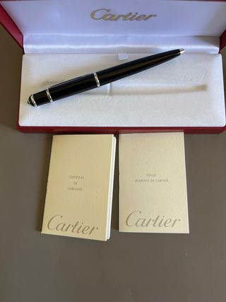 Penna Cartier Diabolo Nera e platino