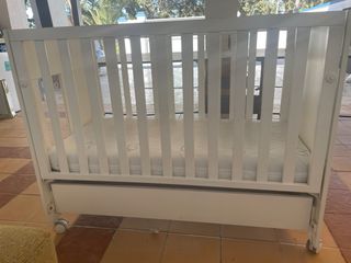 Cuna Mi Cuna blanca con cajón